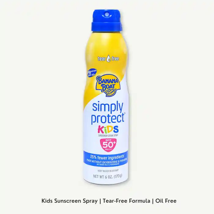 Banana Boat Simply Protect Kids Sunscreen Spray SPF50+, 170g