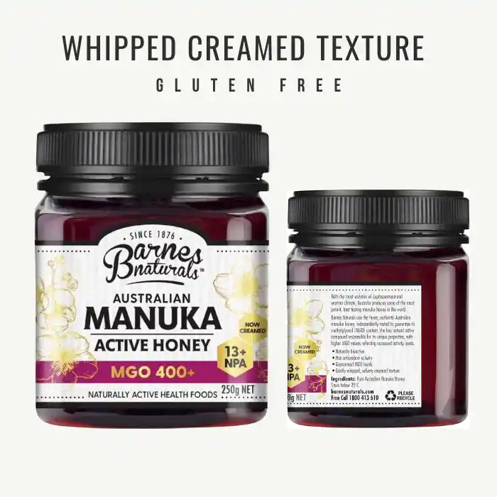 Barnes Naturals Australian Manuka Active Honey MGO 400+, 250g