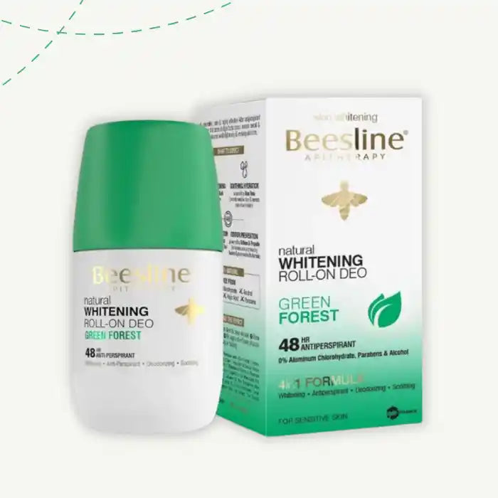 Beesline Hypoallergenic 48H Whitening Roll-On Green Forest 50ml