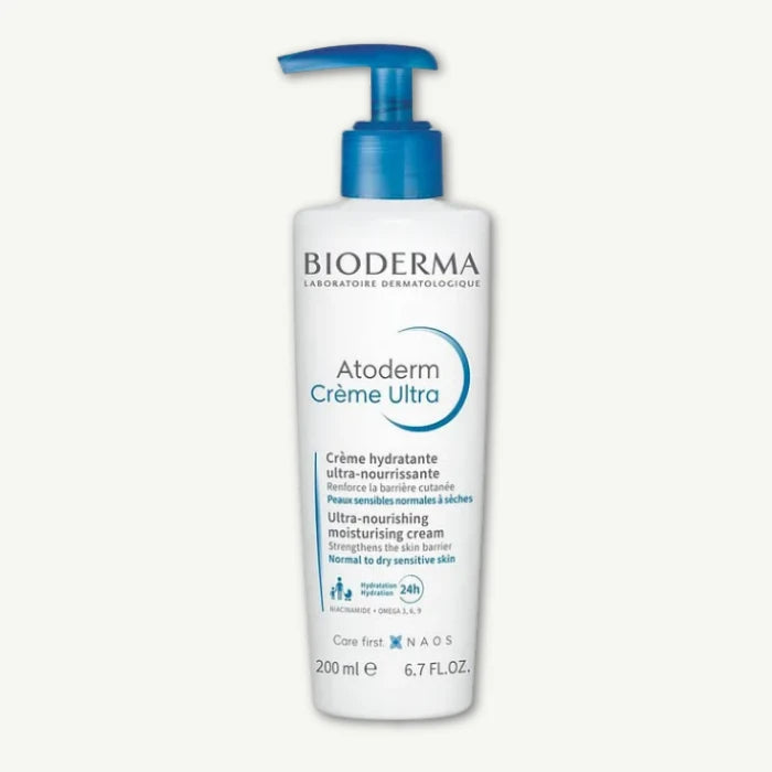 Bioderma Atoderm Creme Ultra Hypoallergenic Nourishing, Repairing & Soothing Face & Body Cream for Normal to Dry & Sensitive Skin, 200ml
