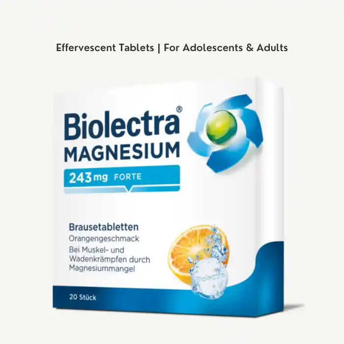 Biolectra Magnesium 243mg Forte Effervescent Tablets 20 Count