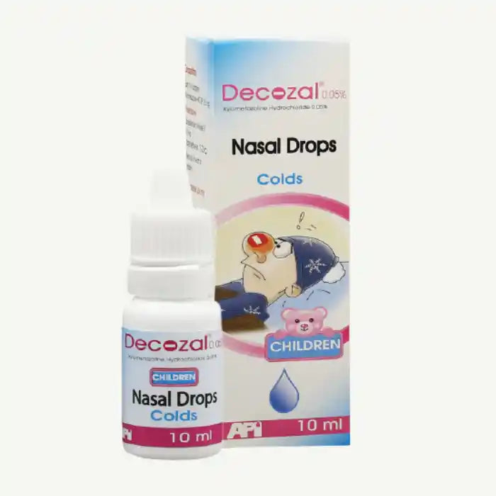 Decozal 0.05% Xylometazoline Hydrochloride Cold Relief Nasal Spray for Children, 10ml