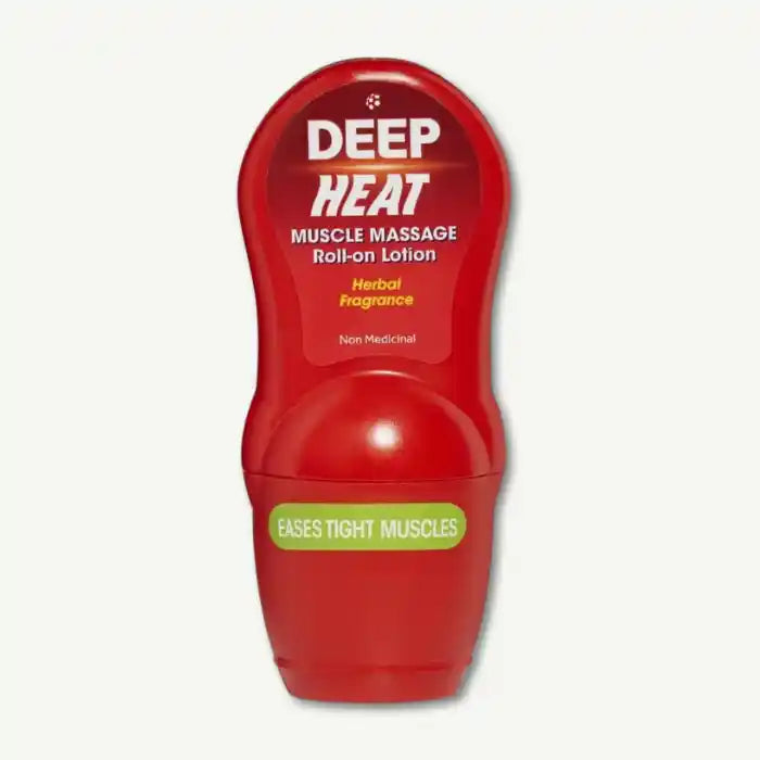 Deep Heat Muscle Relief Massage Roll-On Lotion Herbal Scent, 50ml