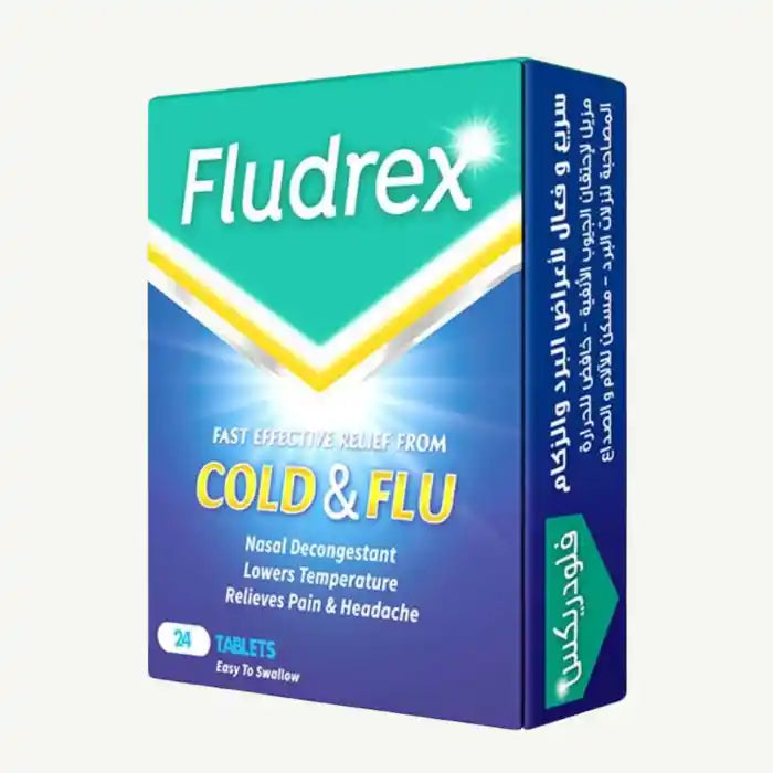 Fludrex for Cold & Flu Relief, 24 Tablets