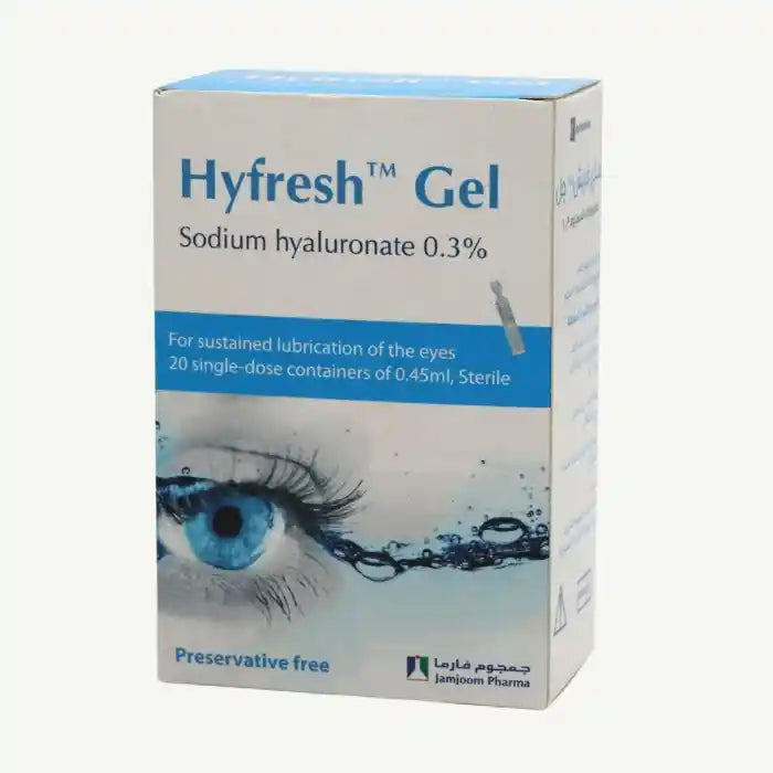 Hyfresh 0.3% Sodium Hyaluronate Sterile Lubricating Eye Gel, 20x0.45ml