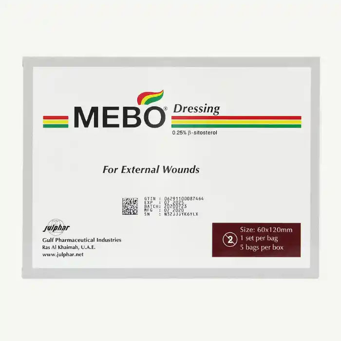 MEBO External Wound Dressings (60x120mm), 5 Pieces