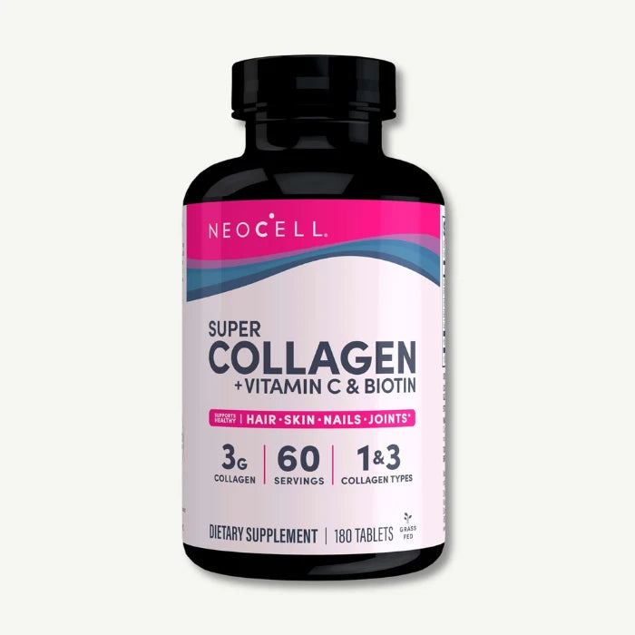 Neocell 3g Super Collagen Supplement with Vitamin C & Biotin for Skin, Hair, Nails & Joints Health, 180 Tablets