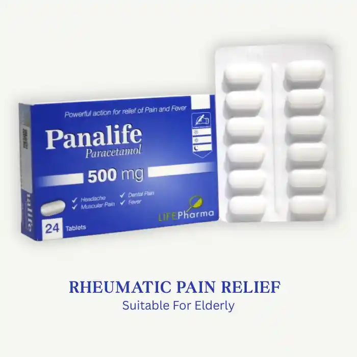 Panalife 500mg Paracetamol 24 Tablets
