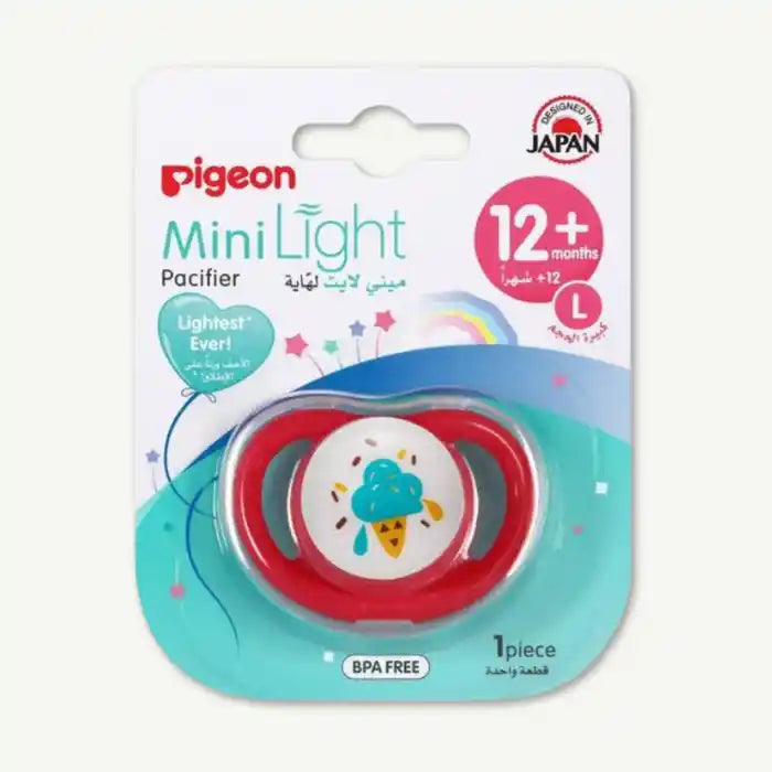 Pigeon Mini Light Green Large Pacifier (12+ Months), 1 Piece