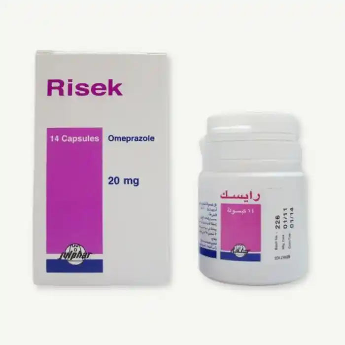 Risek 20mg Omeprazole, 14 Capsules