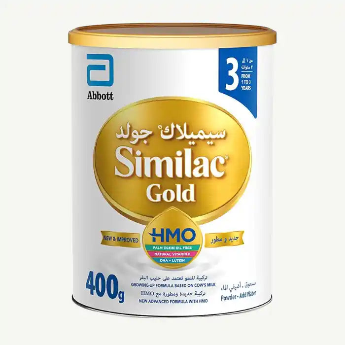 Similac Gold No.3 New Advanced Growing Up Formula With Hmo From 1-3 Years 400 g