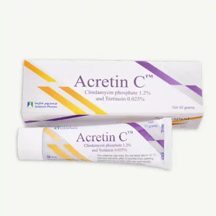 Acretin C 1.2% Clindamycin Phospate & 0.025% Tretinoin Gel, 30g