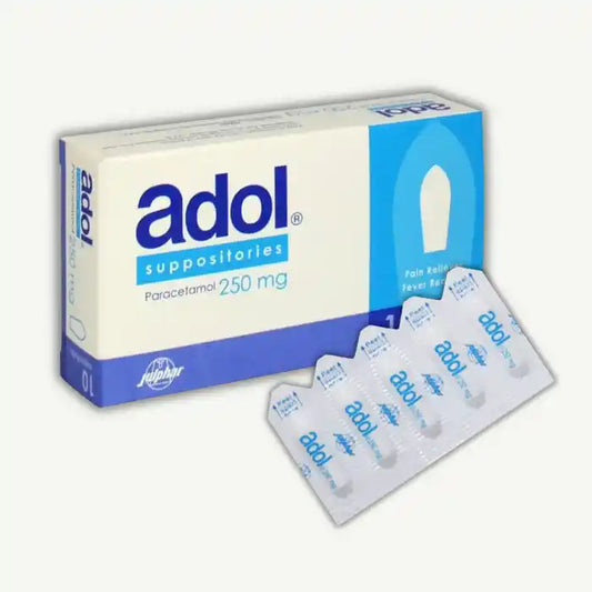 Adol 250mg Paracetamol Suppositories 10 Pieces