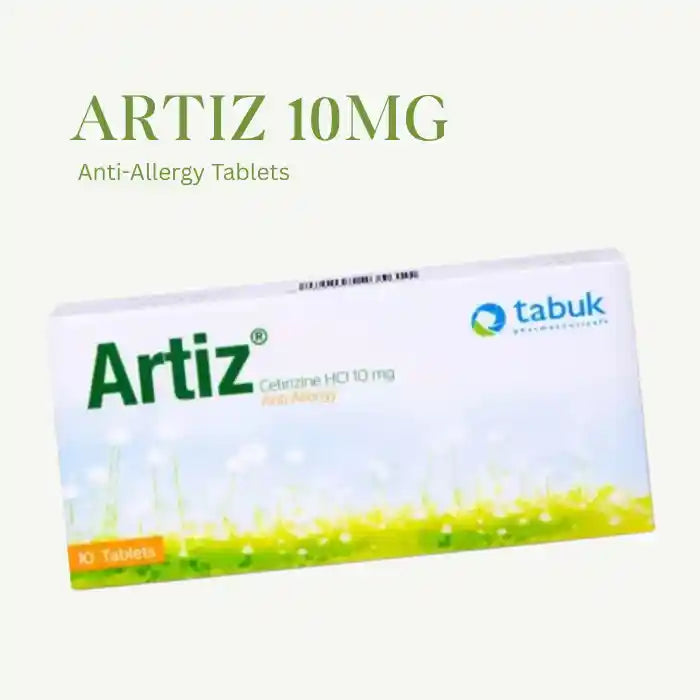Artiz 10mg Cetirizine HCL Anti-Allergy 10 Tablets