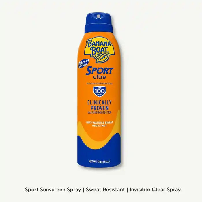Banana Boat Sport Water-Resistant Sunscreen Spray SPF100, 170g