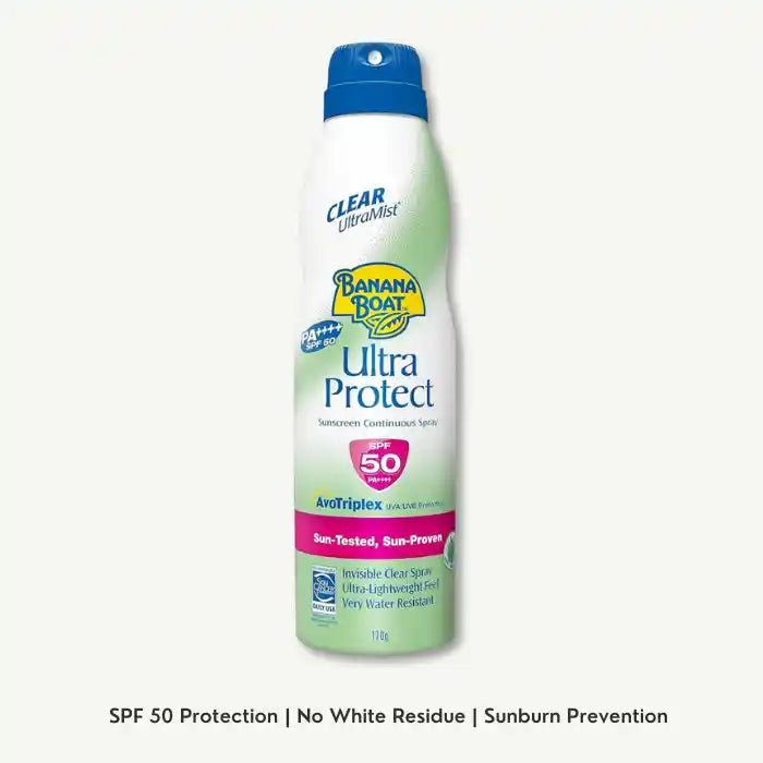 Banana Boat Ultra Protect Water-Resistant Sunscreen Spray SPF50, 170g