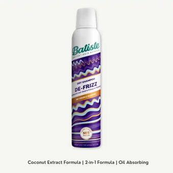 compare product Batiste De-Frizz Smoothing and Anti-Frizz Dry Shampoo with Coconut Extract for Frizzy Hair, 200ml