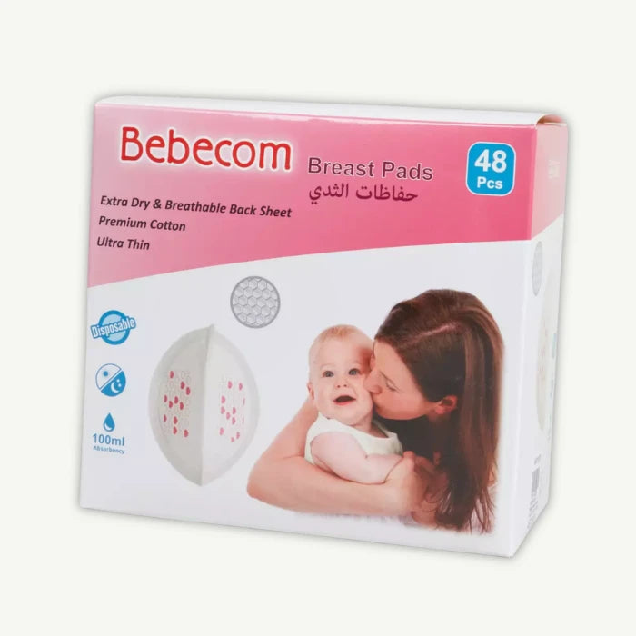 Bebecom Breast Pads, 48 Pieces