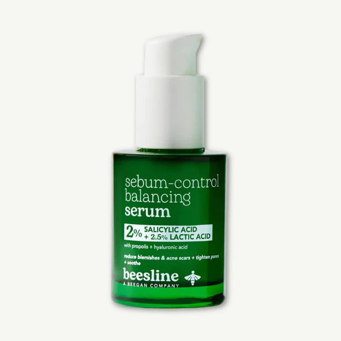 Beesline Hyaluronic, Salicylic & Lactic Acid Soothing, Balancing & Sebum Control Face Serum, 30ml