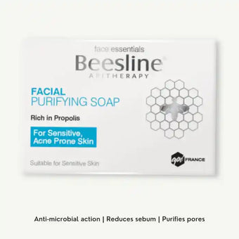 compare product Beesline Hypoallergenic Facial Purifying Soap Bar for Sensitive & Acne-Prone Skin, 85g