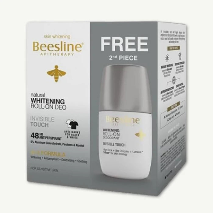 Beesline Whitening RollOn Deodorant Invisible Touch 50Ml Promo Pack (1+1)
