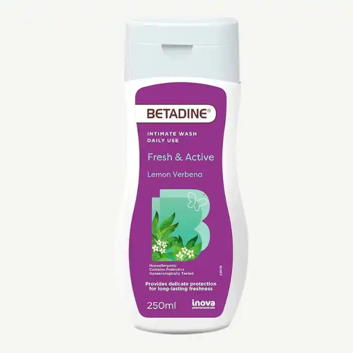 Betadine Hypoallergenic Fresh & Active Intimate Wash Lemon Verbena Scent, 250ml