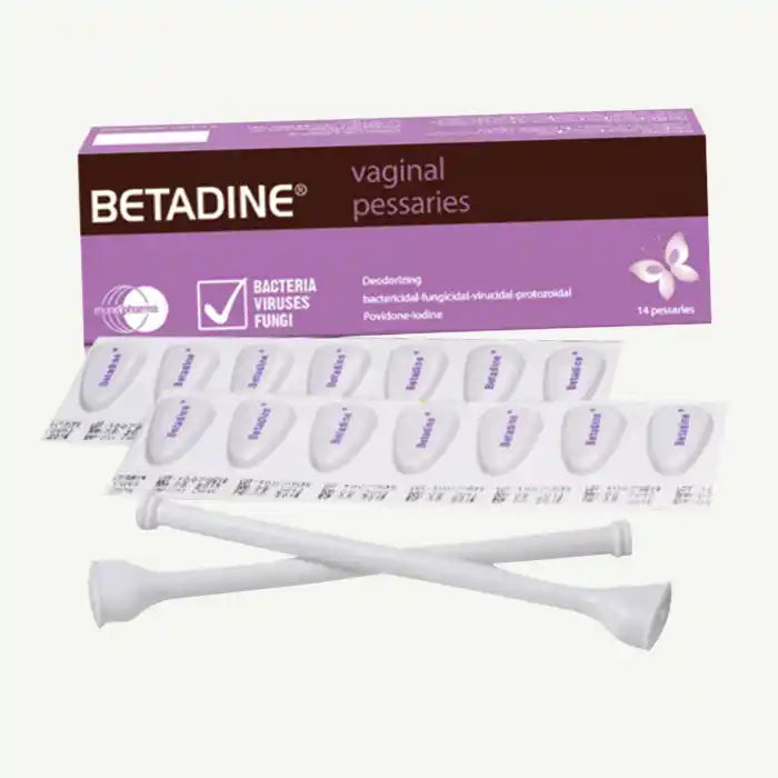 Betadine Vaginal Pessaries, 14 Pieces