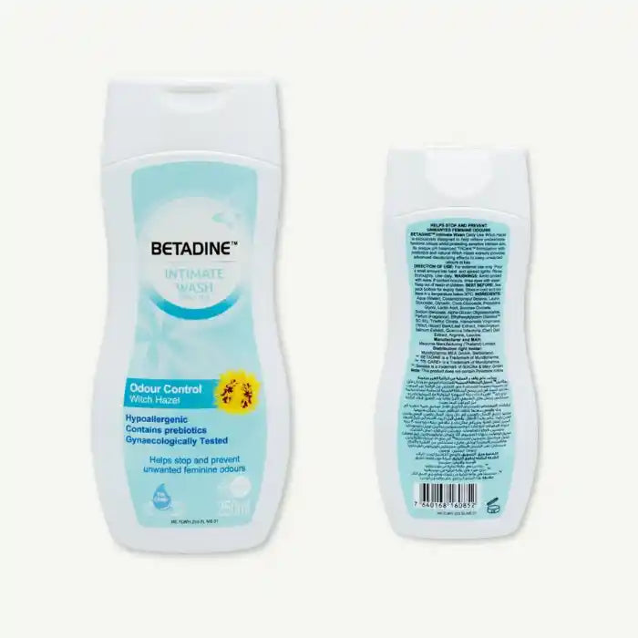 Betadine Witch Hazel Odour Control Daily Intimate Wash, 250ml