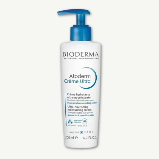 Bioderma Atoderm Creme Ultra Hypoallergenic Nourishing, Repairing & Soothing Face & Body Cream for Normal to Dry & Sensitive Skin, 200ml