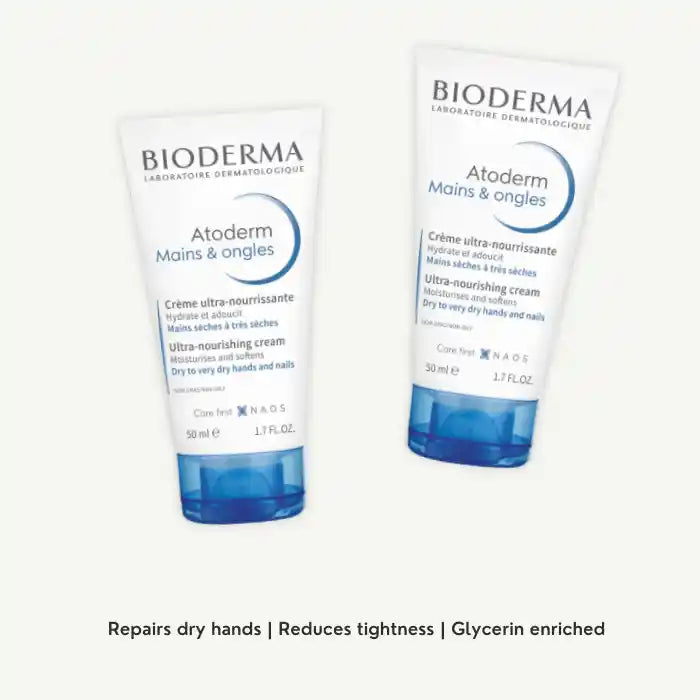 Bioderma Atoderm Nourishing and Softening Hand Cream for Dry Hands and Nails, 50ml