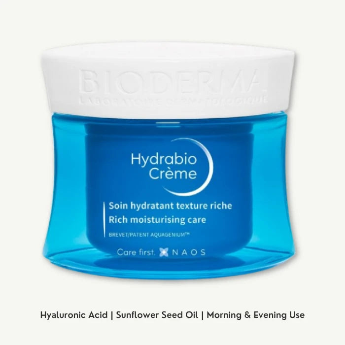 Bioderma Hydrabio Moisturizing & Nourishing Face Cream for Dry to Very Dry & Sensitive Skin, 50ml