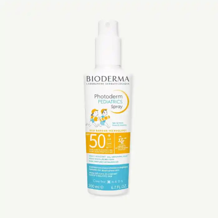 Bioderma Photoderm Water-Resistant Kids Face and Body Sunscreen Spray for Delicate Skin SPF50+, 200ml