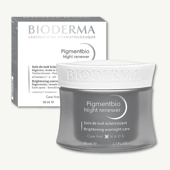 Bioderma Pigmentbio Night Renewer Brightening Facial Treatment for Dark Spots & Sensitive Skin, 50ml