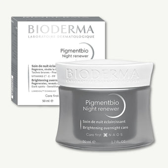 compare product Bioderma Pigmentbio Night Renewer Brightening Facial Treatment for Dark Spots & Sensitive Skin, 50ml