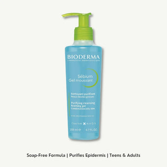 compare product Bioderma Sebium Hypoallergenic Purifying & Cleansing Facial Cleanser Gel for Combination & Oily Skin, 200ml