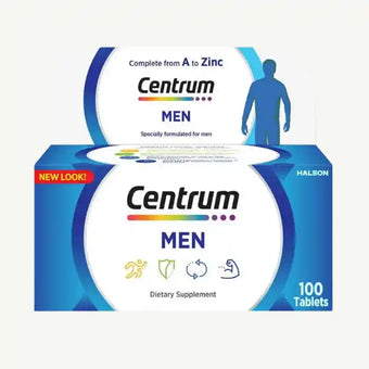 compare product Centrum Men Specially Formulated Multivitamin for Men, 100 Tablets