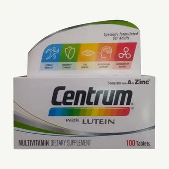 compare product Centrum Multivitamin & Multimineral Supplement with Lutein for Adults, 100 Tablets