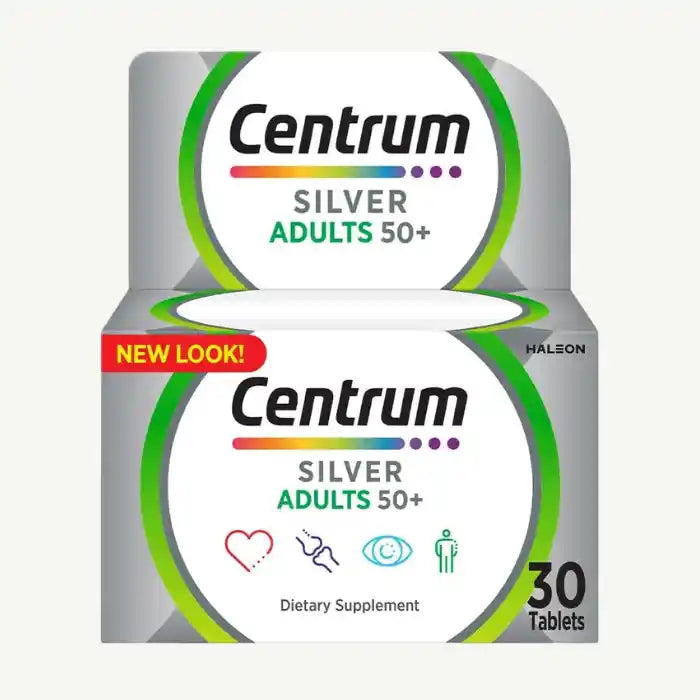 Centrum Silver Multivitamin with Lutein Specially formulated for Adults 50+, 30 Tablets