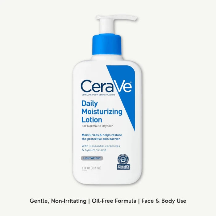 CeraVe Daily Moisturizing Face & Body Lotion with Ceramides & Hyaluronic Acid for Normal to Dry Skin, 237ml