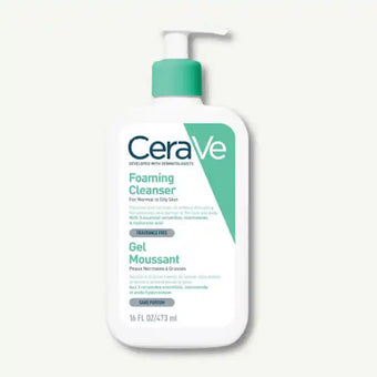 compare product CeraVe Oil Control Foaming Facial Cleanser with Ceramides, Niacinamide & Hyaluronic Acid for Normal to Oily Skin, 473ml