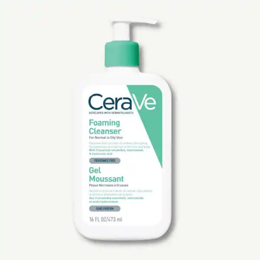 CeraVe Oil Control Foaming Facial Cleanser with Ceramides, Niacinamide & Hyaluronic Acid for Normal to Oily Skin, 473ml