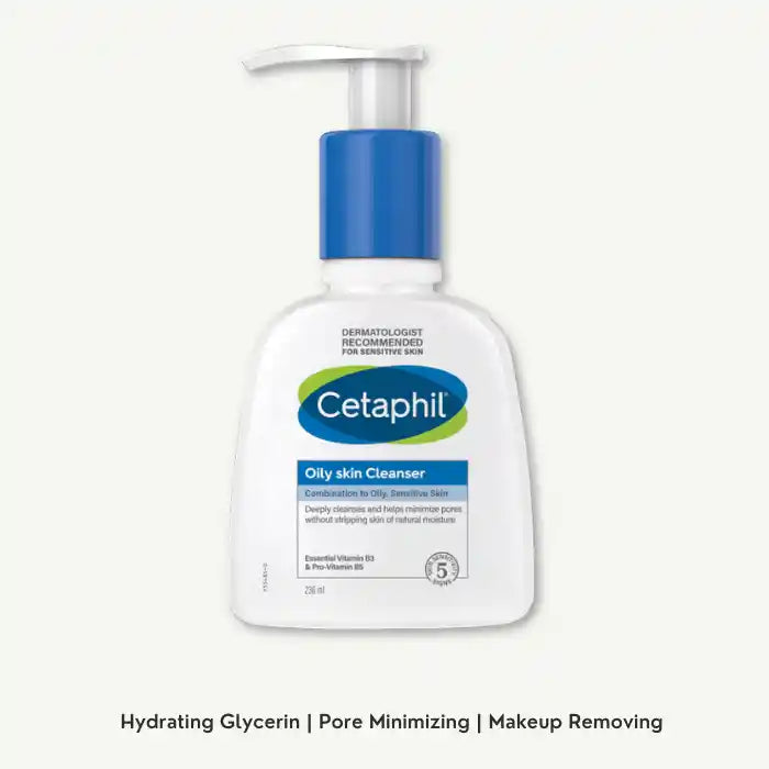 Cetaphil Pore Minimizing Facial Cleanser with Vitamin B3 and Pro-Vitamin B5 for Oily, Combination and Sensitive Skin , 236ml