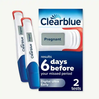 compare product Clearblue 6 Days Early Digital Pregnancy Test, 2 Pieces