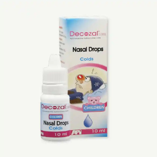 Decozal 0.05% Xylometazoline HCL Nasal Drops for Children, 10ml