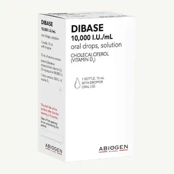 compare product Dibase 10,000 IU Vitamin D3 Oral Drops Solution, 10ml