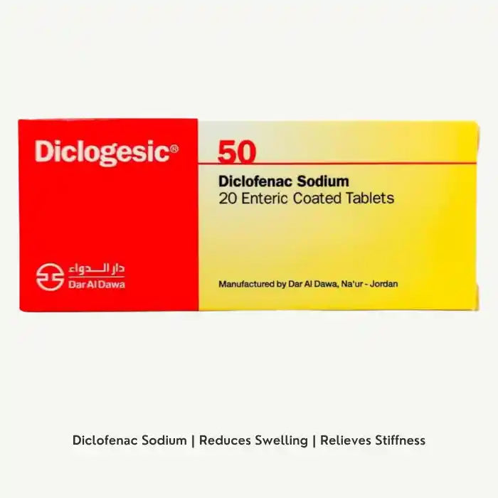 Diclogesic 50mg Diclofenac Sodium, 20 Tablets
