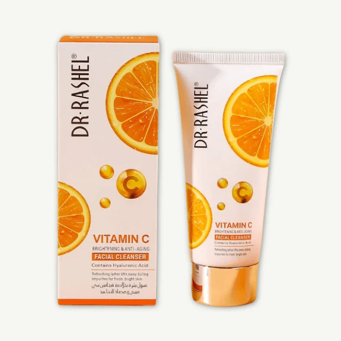 Dr. Rashel Brightening & Anti Aging Facial Cleanser with Vitamin C & Hyaluronic Acid, 80g