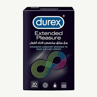 compare product Durex Extended Pleasure Condoms, 20 Pieces