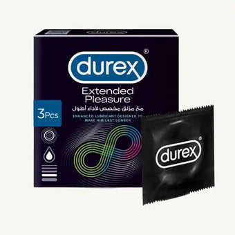 compare product Durex Extended Pleasure Condoms, 3 Pieces