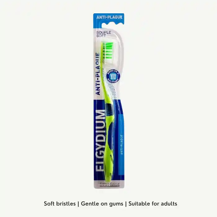 Elgydium Green Anti-Plaque Soft Toothbrush, 1 Piece